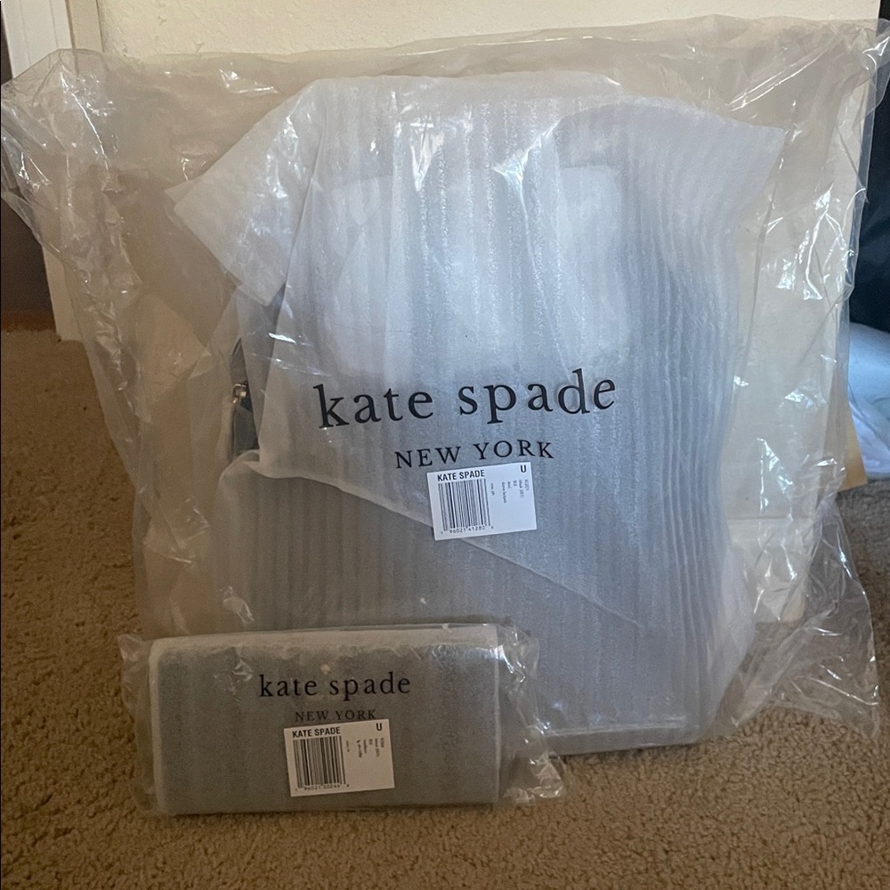 Kate Spade Black Backpack and matching wallet